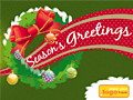 Christmas eCards Design (Christmas Ornament Wreath)